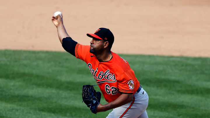 Valdez lanzó en 2020 en la MLB con los Orioles de Baltimore