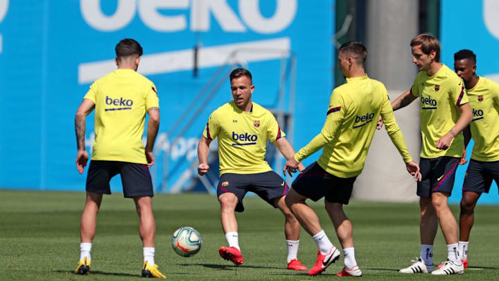 Barcelona Players Return To Training Following Coronavirus Lockdown