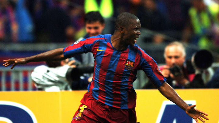 Samuel Eto'o, gran goleador camerunés que la rompió en Barcelona. Samuel Eto'o, gran goleador camerunés que la rompió en Barcelona.