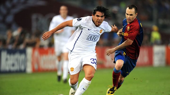 Tévez en la derrota en la final contra Barcelona