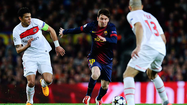 Thiago Silva, Lionel Messi, Alex