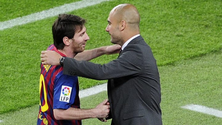 Pep Guardiola & Lionel Messi