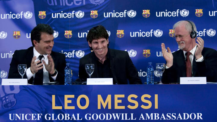 Messi es uno de los canteranos que debutó durante la primera gestión de Laporta