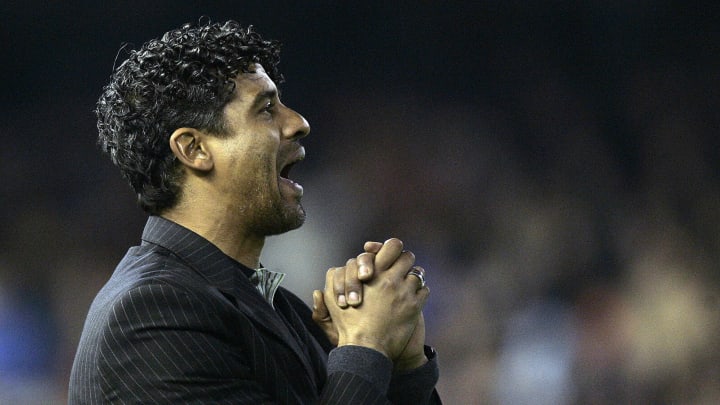 Barcelona's Dutch coach Frank Rijkard re