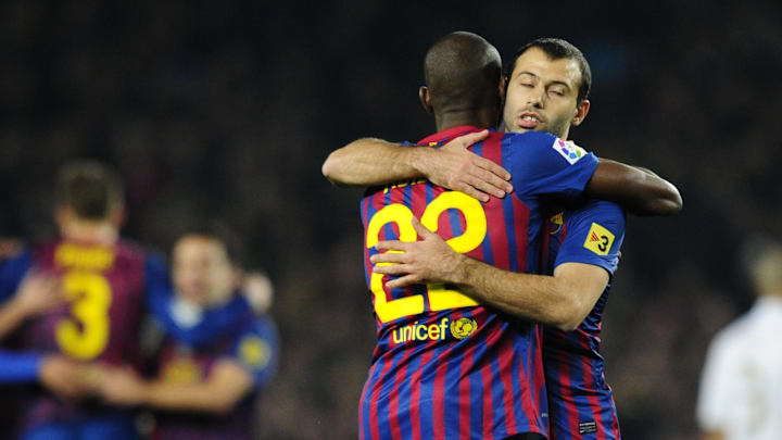 Barcelona's French defender Eric Abidal