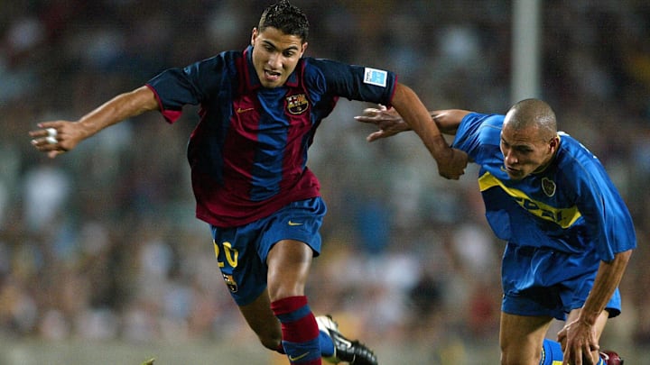Quaresma en un amistoso ante Boca en 2003