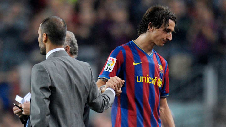 Barcelona's Swedish forward Zlatan Ibrah
