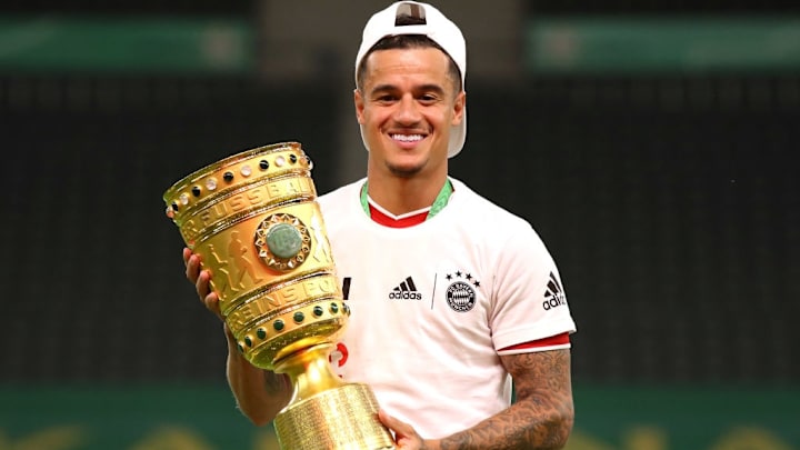 Philippe Coutinho champion d'Allemagne pour la première fois avec le Bayern Munich 