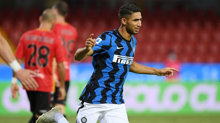 Achraf Hakimi a marqué contre Benevento en championnat