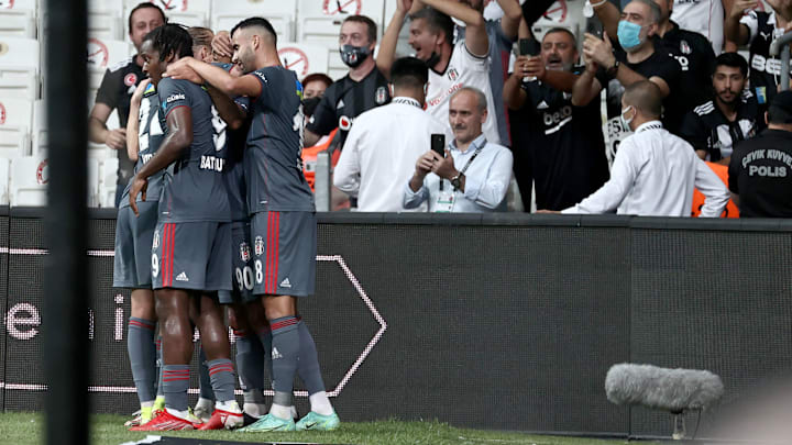 Beşiktaş oyuncularının gol sevinci Beşiktaş oyuncularının gol sevinci