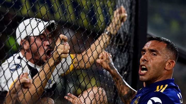 Boca Juniors y su figura Carlos Tevez.