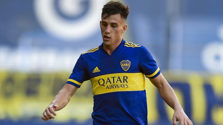 Nicolas Capaldo jugando en Boca Juniors