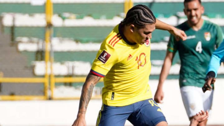 Juan Fernando Quintero arrancó como titular ante Bolivia en el empate que consiguieron en La Paz