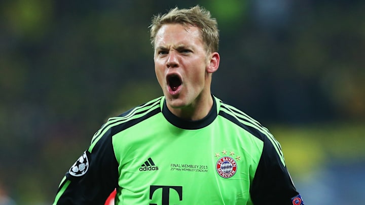 Neuer festejando la Champions 2013