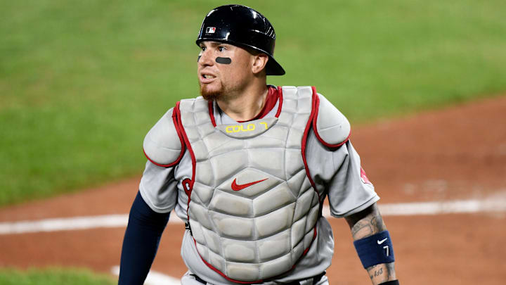 Christian Vázquez ha un efectivo careta para los Medias Rojas