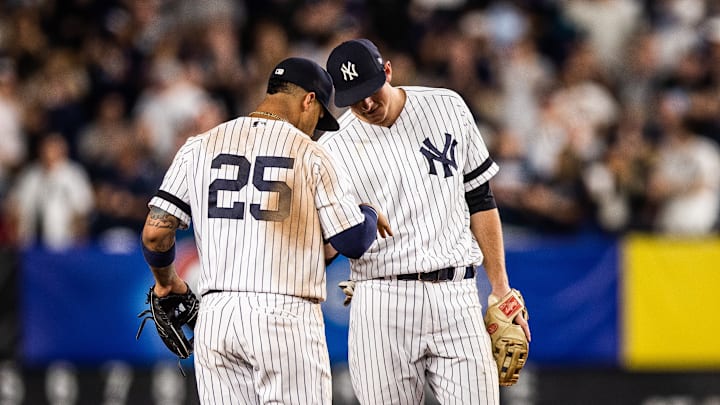 Torres y LeMahieu compartieron la defensa del centro del cuadro interior de los Yankees en 2020