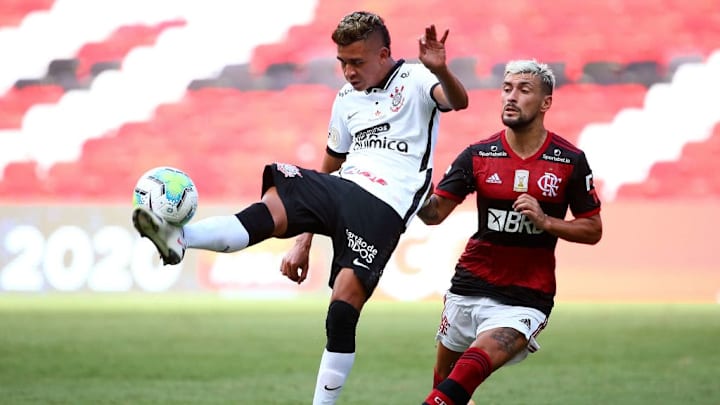 Brasileirao Series A: Flamengo v Corinthians Play Behind Closed Doors Amidst the Coronavirus (COVID