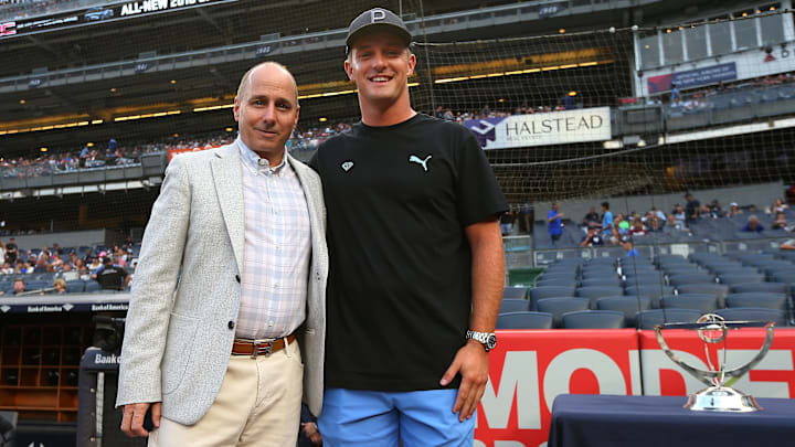 Bryson DeChambeau Throws First Pitch At New York Yankees Game