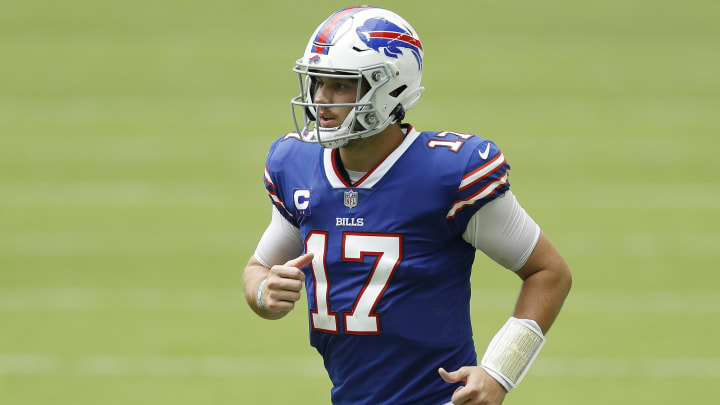 The Buffalo Bills made a big change to Josh Allen's game. The Buffalo Bills made a big change to Josh Allen's game.