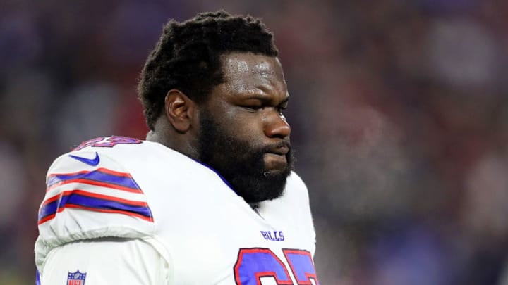 Buffalo Bills offensive guard Quinton Spain