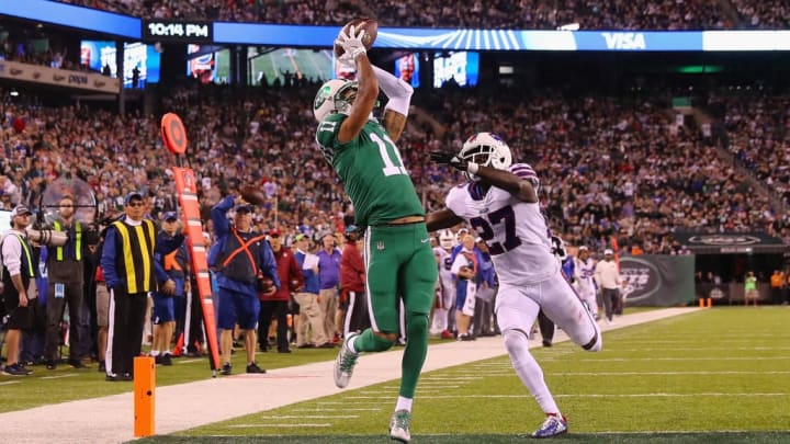 Robby Anderson hauls in a touchdown against the Bills.