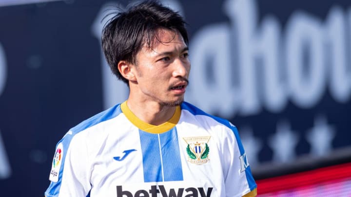 Gaku Shibasaki joue du côté de Leganés.