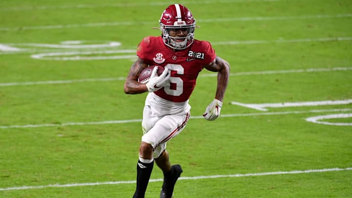 DeVonta Smith fue el receptor abierto más importante de Alabama en las últimas dos temporadas de la NCAA