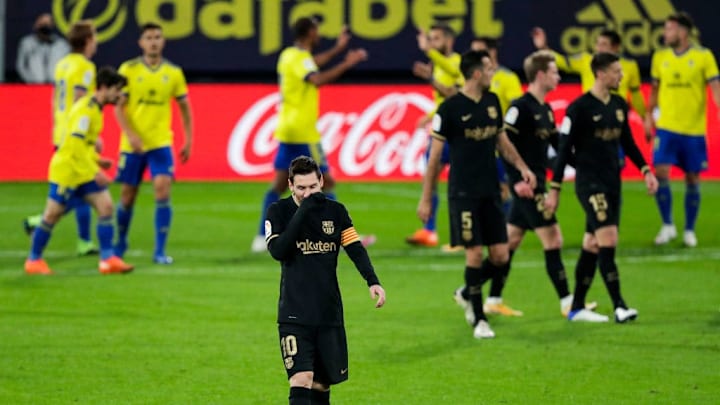 El Cádiz se impuso al FC Barcelona en la primera vuelta