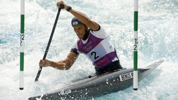 Slovakia's Matej Benus is the favorite in the odds to win the men's canoeing slalom C-1 Gold Medal at the 2021 Tokyo Olympics. Slovakia's Matej Benus is the favorite in the odds to win the men's canoeing slalom C-1 Gold Medal at the 2021 Tokyo Olympics.