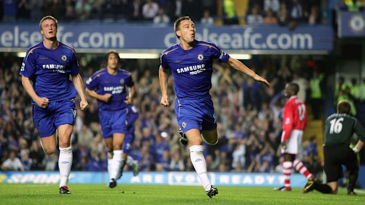 John Terry qui célèbre son but devant ses supporters