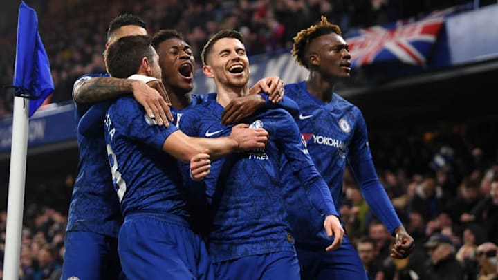 Jorginho, Cesar Azpilicueta, Callum Hudson-Odoi, Tammy Abraham