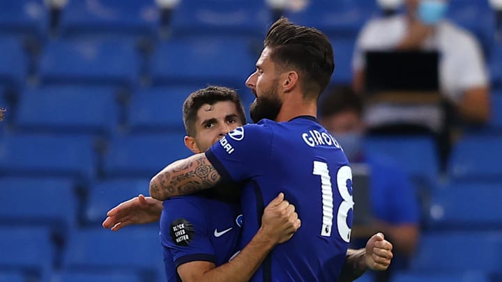 Christian Pulisic & Olivier Giroud / Chelsea FC Christian Pulisic & Olivier Giroud / Chelsea FC