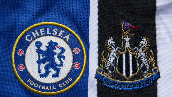 Chelsea and Newcastle United Club Crests Chelsea and Newcastle United Club Crests