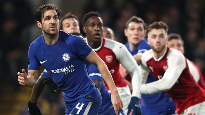 Cesc Fabregas kala membela Chelsea