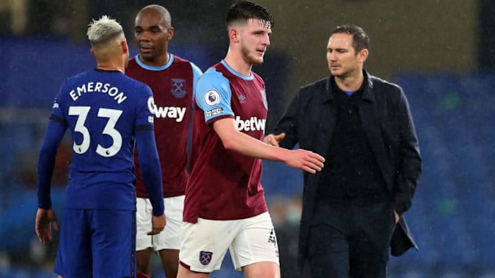 Declan Rice, Frank Lampard, Emerson Palmieri, Angelo Ogbonna