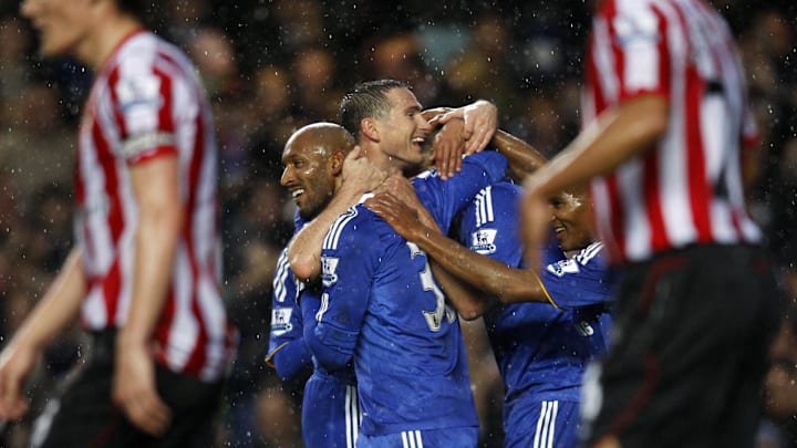 Chelsea's Frank Lampard (centre back) ce