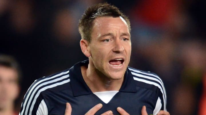 Chelsea's defender John Terry reacts aft Chelsea's defender John Terry reacts aft