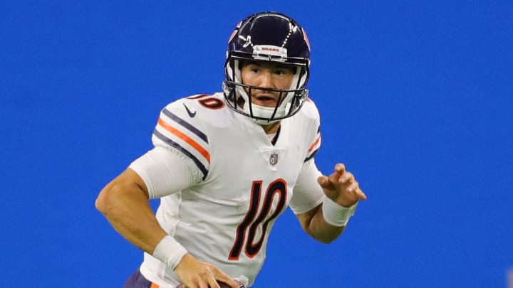 Mitchell Trubisky during the Week 1 game against the Detroit Lions