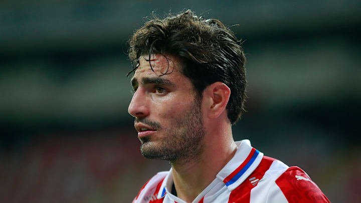 El jugador de las Chivas del Guadalajara Antonio Briseño. El jugador de las Chivas del Guadalajara Antonio Briseño.