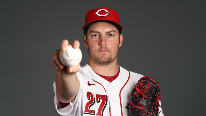 Trevor Bauer at Cincinnati Reds Photo Day