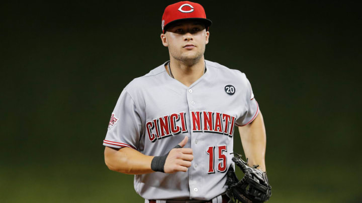 Nick Senzel, after a solid rookie year, might struggle to find room in a crowded Reds outfield.