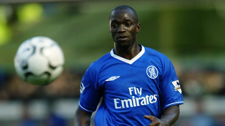 Makelélé en uno de sus primeros partidos con el Chelsea