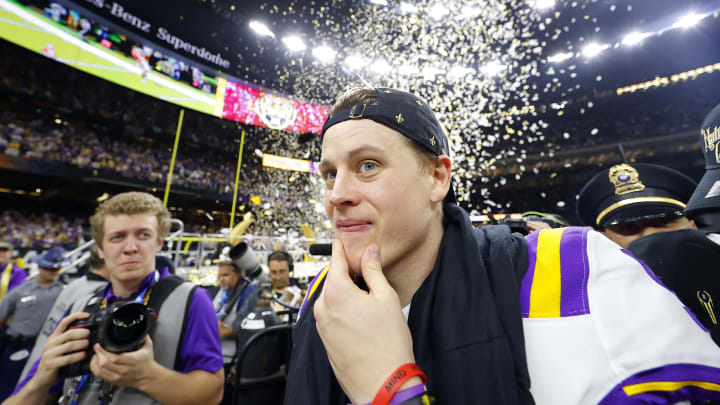 Joe Burrow in a hat. 