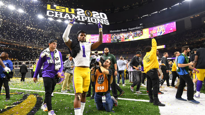 National Champions LSU after winning this year's College Football Playoffs 