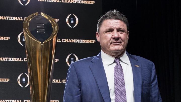 LSU Tigers head coach Ed Orgeron has had great success with the Bayou Bengals, but it was not always easy for him. 