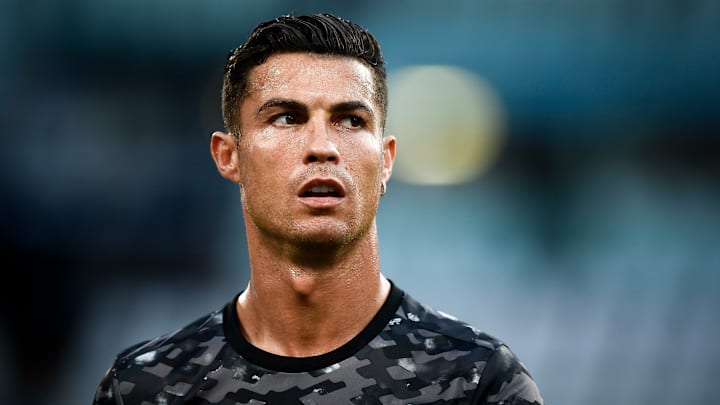 Cristiano Ronaldo à l'entraînement avec la Juventus Turin cette saison 