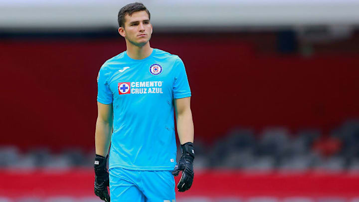 Sebastian Jurado en un partido con Cruz Azul