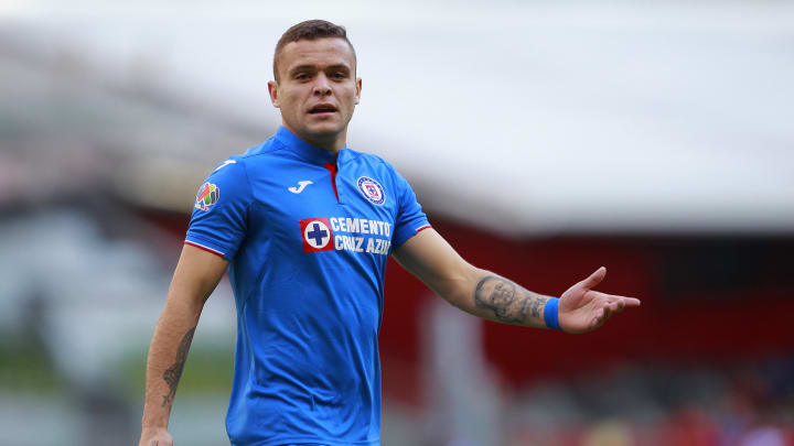 Jonathan Rodríguez en un partido de Cruz Azul. Jonathan Rodríguez en un partido de Cruz Azul.