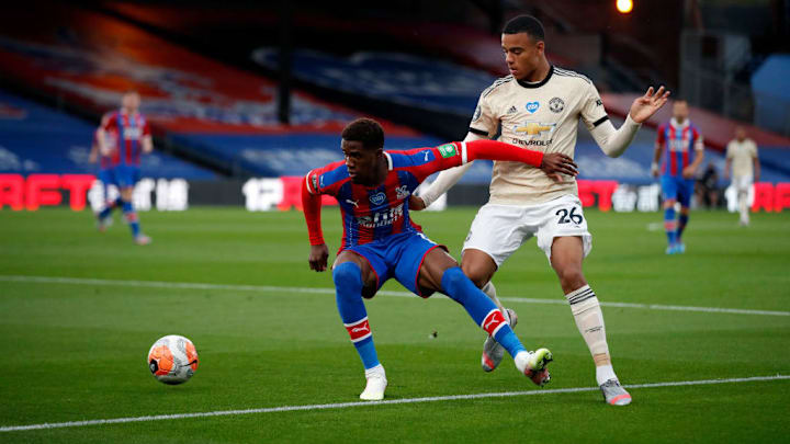 Wilfried Zaha au duel avec Mason Greenwood
