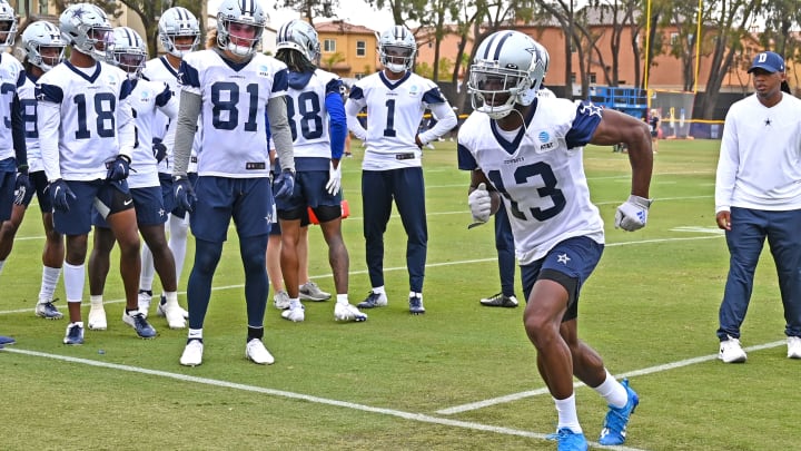 Michael Gallup is learning new routes in training camp.